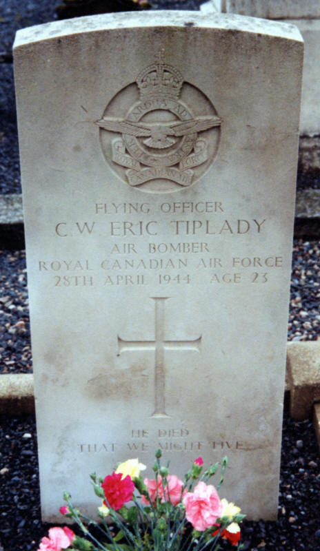 F/O Charles William Eric Tiplady<br/><br /><br />died April 28th, 1944